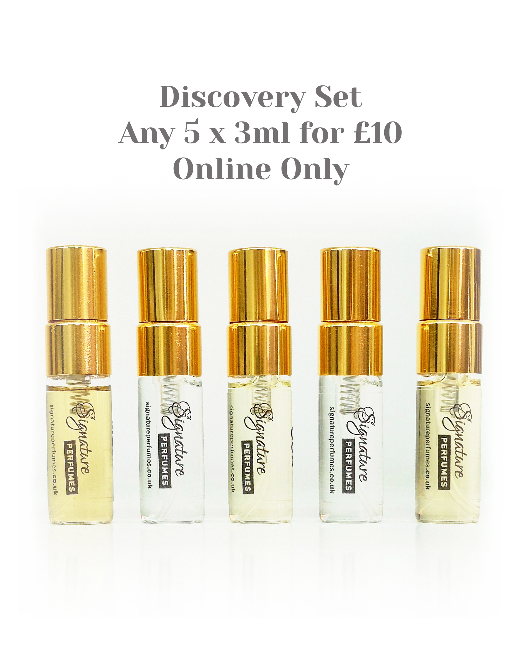 Any 5 x 3ml Miniature Sprayers Discovery Set